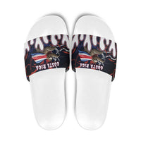 Costa Rica Slide Sandals Flying Sloth - Wonder Print Shop