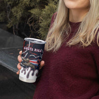 Personalized Costa Rica Tumbler Cup Flying Sloth - Wonder Print Shop