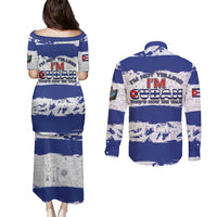 Cuba Couples Matching Puletasi and Long Sleeve Button Shirt Cubano The Perfect Element - Wonder Print Shop