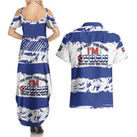 Cuba Couples Matching Summer Maxi Dress and Hawaiian Shirt Cubano The Perfect Element - Wonder Print Shop