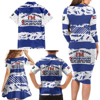 Cuba Family Matching Long Sleeve Bodycon Dress and Hawaiian Shirt Cubano The Perfect Element - Wonder Print Shop