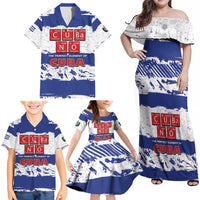 Cuba Family Matching Off Shoulder Maxi Dress and Hawaiian Shirt Cubano The Perfect Element - Wonder Print Shop