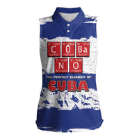 Cuba Women Sleeveless Polo Shirt Cubano The Perfect Element - Wonder Print Shop