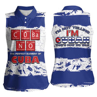 Cuba Women Sleeveless Polo Shirt Cubano The Perfect Element - Wonder Print Shop