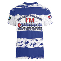 Cuba Women V-Neck T-Shirt Cubano The Perfect Element - Wonder Print Shop