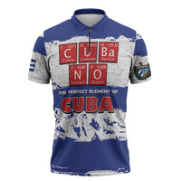 Cuba Zipper Polo Shirt Cubano The Perfect Element - Wonder Print Shop