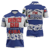 Cuba Zipper Polo Shirt Cubano The Perfect Element - Wonder Print Shop