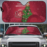 Latvia Christmas Auto Sun Shade Xmas Tree Latvija - Wonder Print Shop