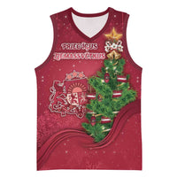 Latvia Christmas Basketball Jersey Xmas Tree Latvija - Wonder Print Shop