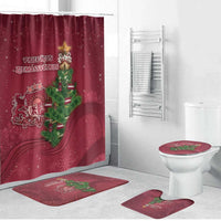 Latvia Christmas Bathroom Set Xmas Tree Latvija - Wonder Print Shop