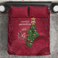 Latvia Christmas Bedding Set Xmas Tree Latvija - Wonder Print Shop
