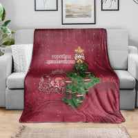 Latvia Christmas Blanket Xmas Tree Latvija - Wonder Print Shop