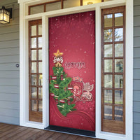 Latvia Christmas Door Cover Xmas Tree Latvija - Wonder Print Shop