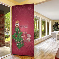 Latvia Christmas Door Cover Xmas Tree Latvija - Wonder Print Shop