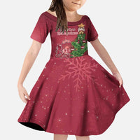 Latvia Christmas Family Matching Off Shoulder Maxi Dress and Hawaiian Shirt Xmas Tree Latvija - Wonder Print Shop