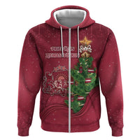 Latvia Christmas Hoodie Xmas Tree Latvija - Wonder Print Shop