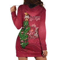 Latvia Christmas Hoodie Dress Xmas Tree Latvija - Wonder Print Shop