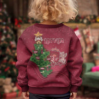 Latvia Christmas Kid Ugly Christmas Sweater Xmas Tree Latvija - Wonder Print Shop