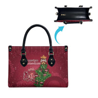 Latvia Christmas Leather Bag Xmas Tree Latvija - Wonder Print Shop