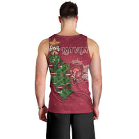 Latvia Christmas Men Tank Top Xmas Tree Latvija - Wonder Print Shop