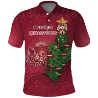 Latvia Christmas Polo Shirt Xmas Tree Latvija - Wonder Print Shop