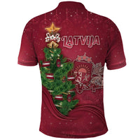 Latvia Christmas Polo Shirt Xmas Tree Latvija - Wonder Print Shop