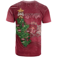Latvia Christmas T Shirt Xmas Tree Latvija - Wonder Print Shop