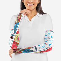 Luxembourg Christmas Arm Sleeves Kleeschen With Xmas Patterns - Wonder Print Shop