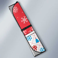 Luxembourg Christmas Auto Sun Shade Kleeschen With Xmas Patterns - Wonder Print Shop