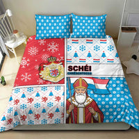 Luxembourg Christmas Bedding Set Kleeschen With Xmas Patterns - Wonder Print Shop