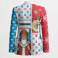 Luxembourg Christmas Blazer Kleeschen With Xmas Patterns - Wonder Print Shop