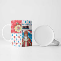 Luxembourg Christmas Ceramic Mug Kleeschen With Xmas Patterns - Wonder Print Shop