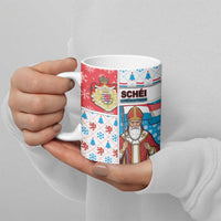 Luxembourg Christmas Ceramic Mug Kleeschen With Xmas Patterns - Wonder Print Shop
