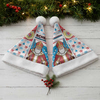 Luxembourg Christmas Santa Hat Kleeschen With Xmas Patterns - Wonder Print Shop