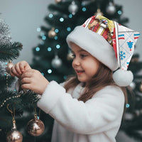 Luxembourg Christmas Santa Hat Kleeschen With Xmas Patterns - Wonder Print Shop