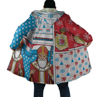 Luxembourg Christmas Cloak Kleeschen With Xmas Patterns - Wonder Print Shop