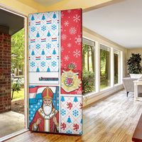 Luxembourg Christmas Door Cover Kleeschen With Xmas Patterns - Wonder Print Shop