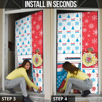 Luxembourg Christmas Door Cover Kleeschen With Xmas Patterns - Wonder Print Shop