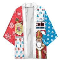 Luxembourg Christmas Kimono Kleeschen With Xmas Patterns - Wonder Print Shop