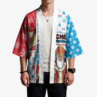 Luxembourg Christmas Kimono Kleeschen With Xmas Patterns - Wonder Print Shop
