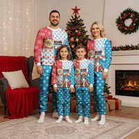 Luxembourg Christmas Pajama Set Kleeschen With Xmas Patterns - Wonder Print Shop
