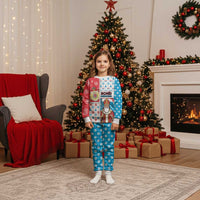 Luxembourg Christmas Pajama Set Kleeschen With Xmas Patterns - Wonder Print Shop