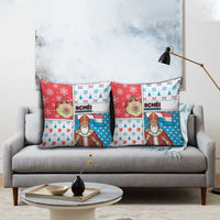 Luxembourg Christmas Pillow Cover Kleeschen With Xmas Patterns - Wonder Print Shop