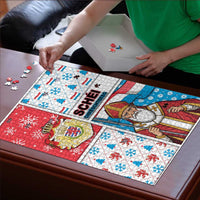 Luxembourg Christmas Puzzle Kleeschen With Xmas Patterns - Wonder Print Shop
