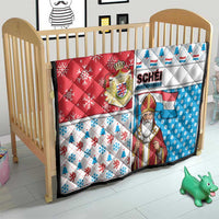 Luxembourg Christmas Quilt Kleeschen With Xmas Patterns - Wonder Print Shop