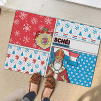Luxembourg Christmas Rubber Doormat Kleeschen With Xmas Patterns - Wonder Print Shop