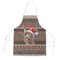 Donkey Christmas Apron Merry Kiss My Ass - Wonder Print Shop