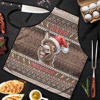 Donkey Christmas Apron Merry Kiss My Ass - Wonder Print Shop
