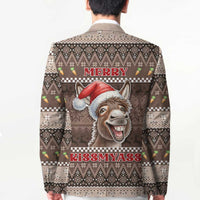 Donkey Christmas Blazer Merry Kiss My Ass - Wonder Print Shop