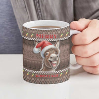 Donkey Christmas Ceramic Mug Merry Kiss My Ass - Wonder Print Shop
